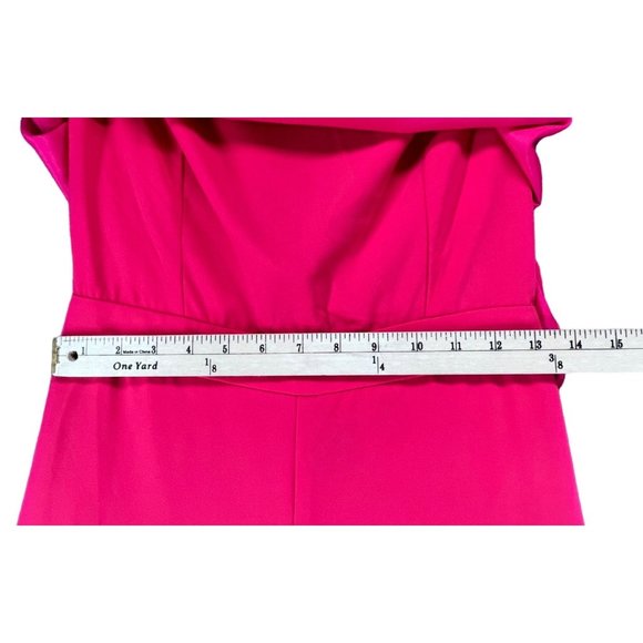 DO + BE Womens All My Life Jumpsuit Size M Pink Strapless Ruffle Wide Leg NEW - Picture 8 of 15